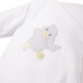 Bodysuit cardigan long sleeve duck white