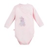 Body zavinovací s dlouhým rukávem NEWBORN růžové