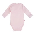 Body zavinovací s dlouhým rukávem NEWBORN růžové