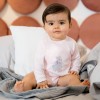 Body zavinovací s dlouhým rukávem NEWBORN šedé