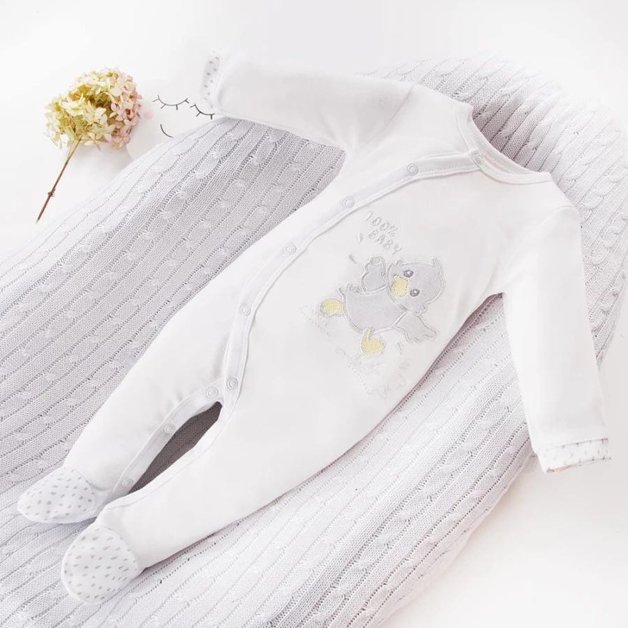Sleepsuit duck white