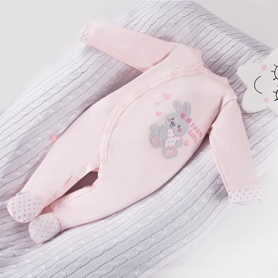 Overal NEWBORN růžový