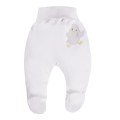 Joggers with feet duck white