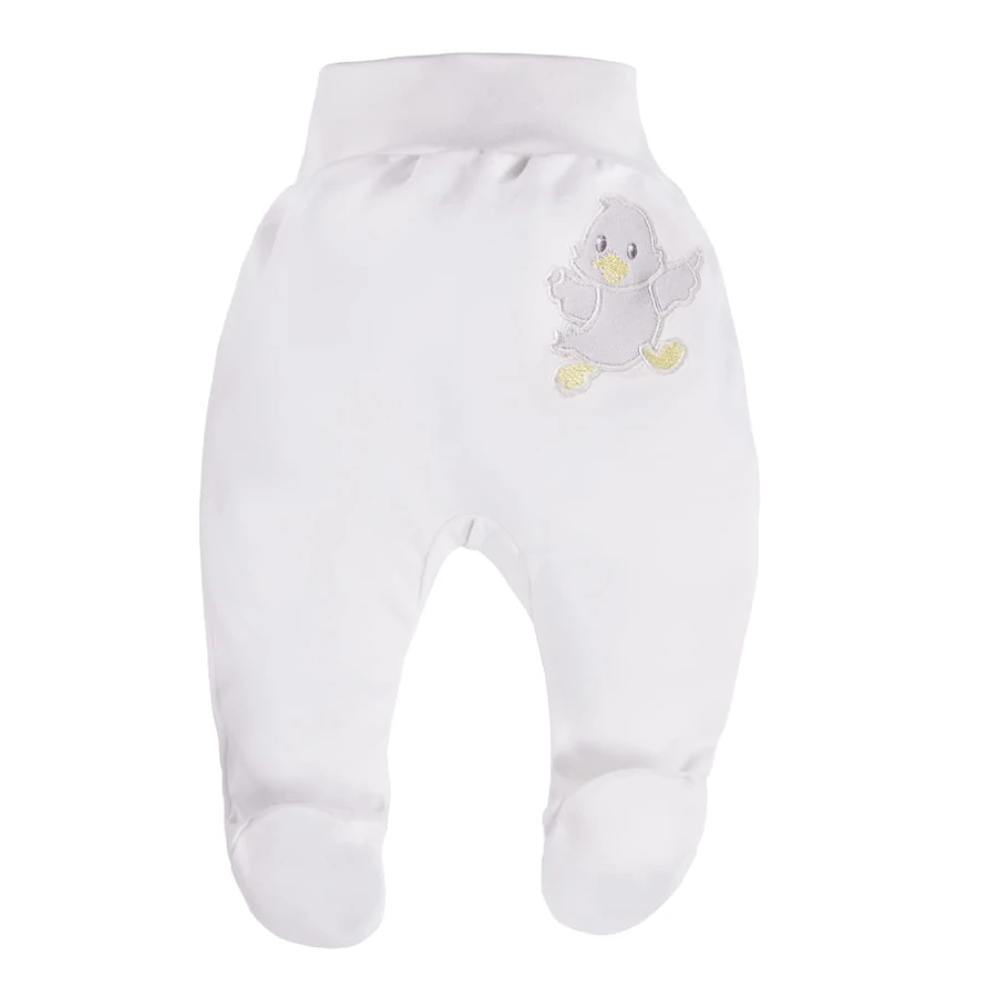 Joggers with feet duck white