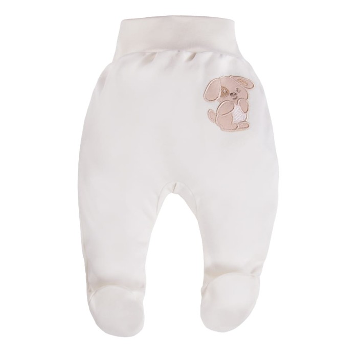 Joggers with feet dog ecru