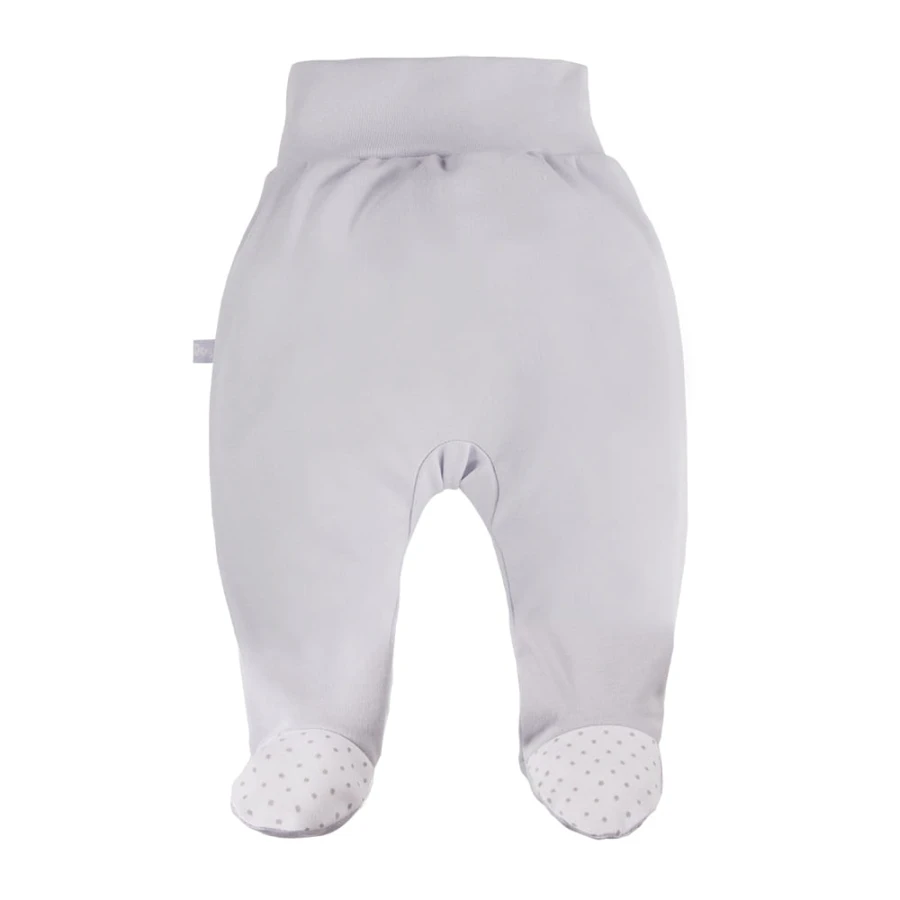 Joggers with feet sheep gray