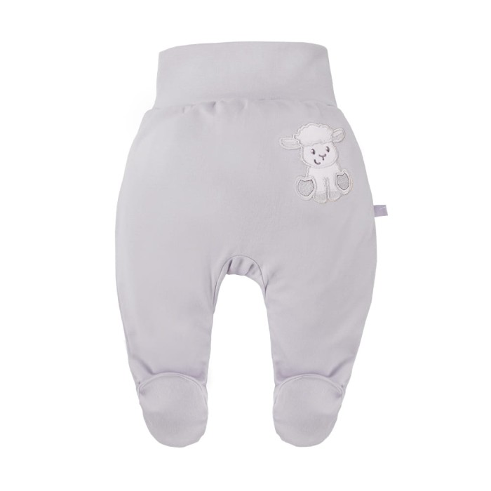Joggers with feet sheep gray
