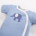 Kopertowe body niemowlęce niebieskie ze słonikiem dla dziecka