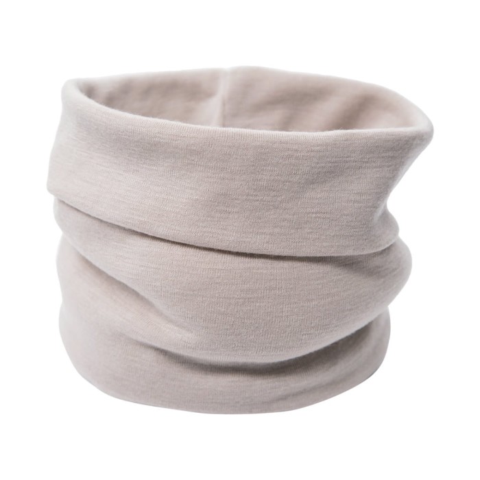 Scarf from merino wool beige