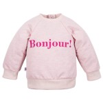 Pink "Bonjour" Sweatshirt