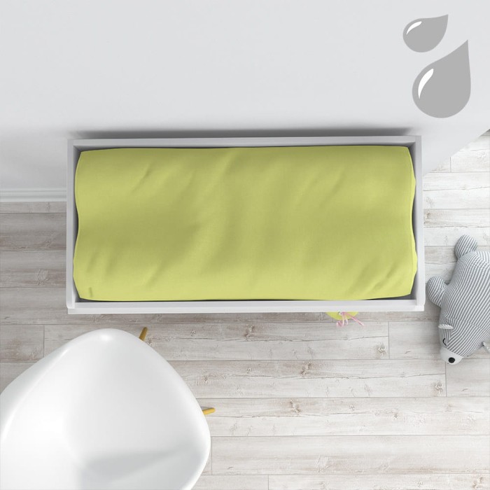 Bavlněný nepromokavý potah na přebalovací podložku 50x70 zelený