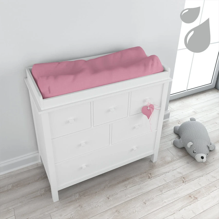 Changing cover waterproof pink 50x70