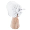 Muslin hat with elastic white