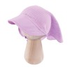Muslin baby hat purple