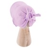 Muslin baby hat purple