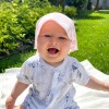 Bamboo hat with elastic pink