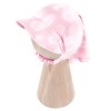 Bamboo hat with elastic pink