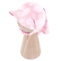 Bamboo hat with elastic pink