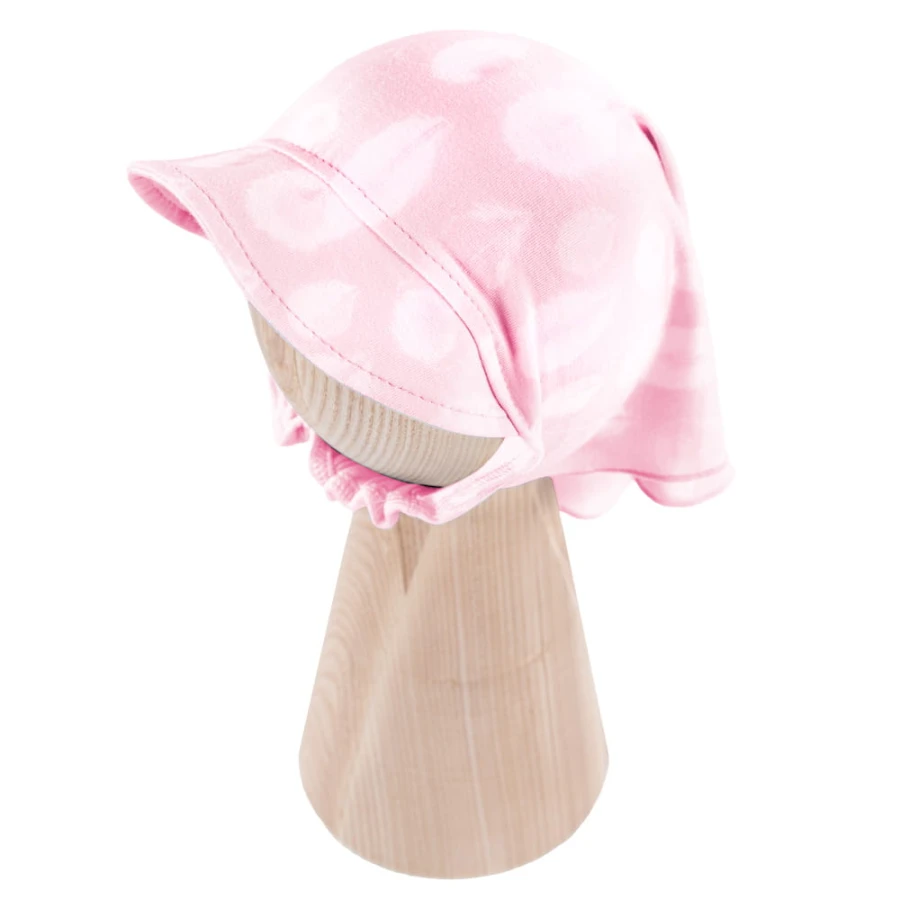 Bamboo hat with elastic pink