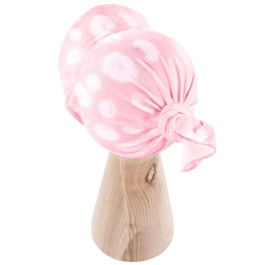 Bamboo hat with elastic pink