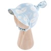 Bamboo hat with elastic blue