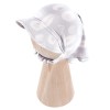 Bamboo hat with elastic gray