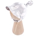 Bamboo hat with elastic gray