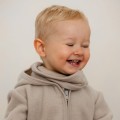 Scarf from merino wool beige