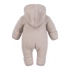 Beige children's overall made of merino wool fleece