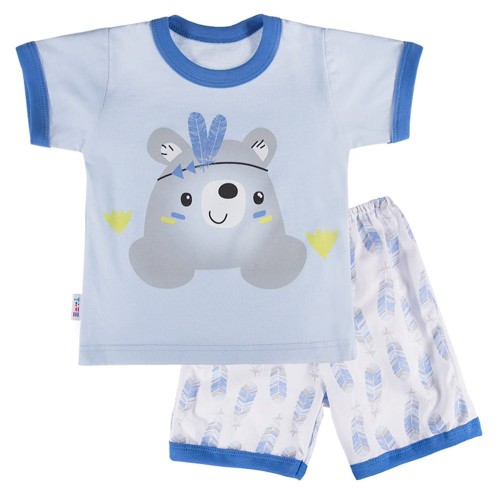 Letní pyžamo FAMILY modré