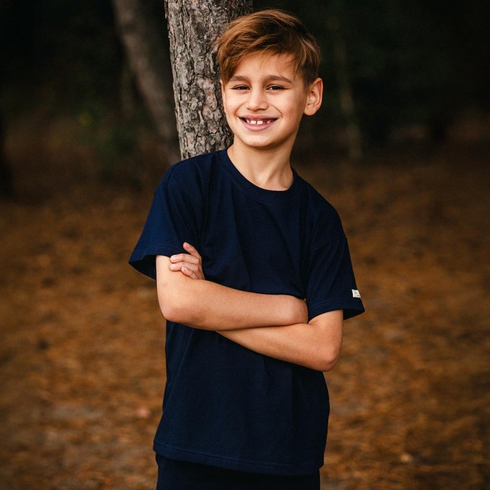 Navy blue children's T-shirt