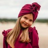 Turban dziewczęcy bordowy