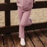 Heather Purple Cotton Flared Leggings – Simply Comfy Collection