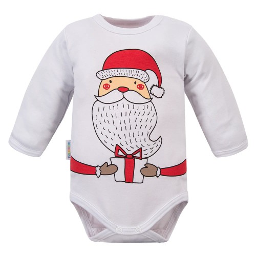 Bodysuits long sleeve Santa white