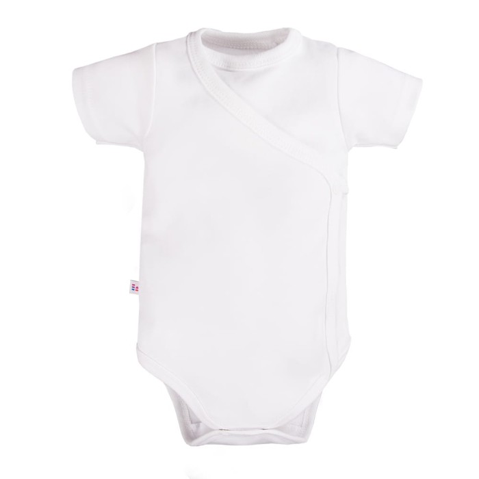 Bodysuit cardigan short sleeve white