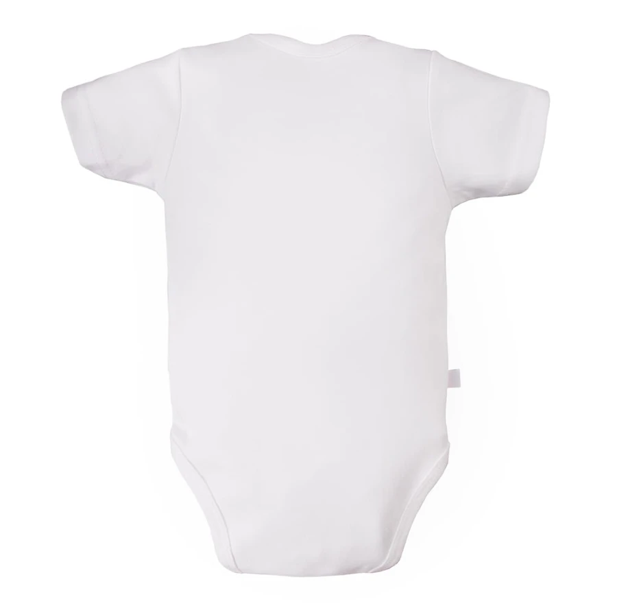 Bodysuit cardigan short sleeve white