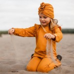 Medaová bavlněná halenka s volánky na ramenou – kolekce Simply Comfy