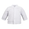 White velour baby set with duck embroidery