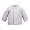 Grey baby set with lamb embroidery