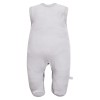 Grey baby set with lamb embroidery