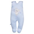 Blue baby set with koala embroidery