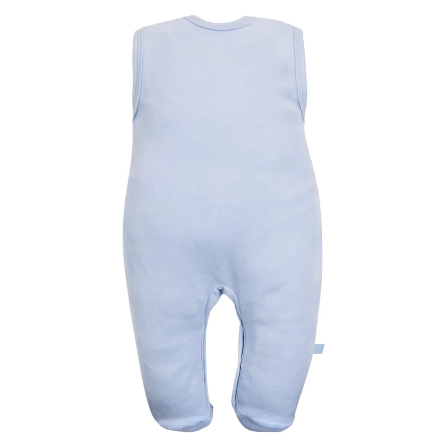 Blue baby set with koala embroidery