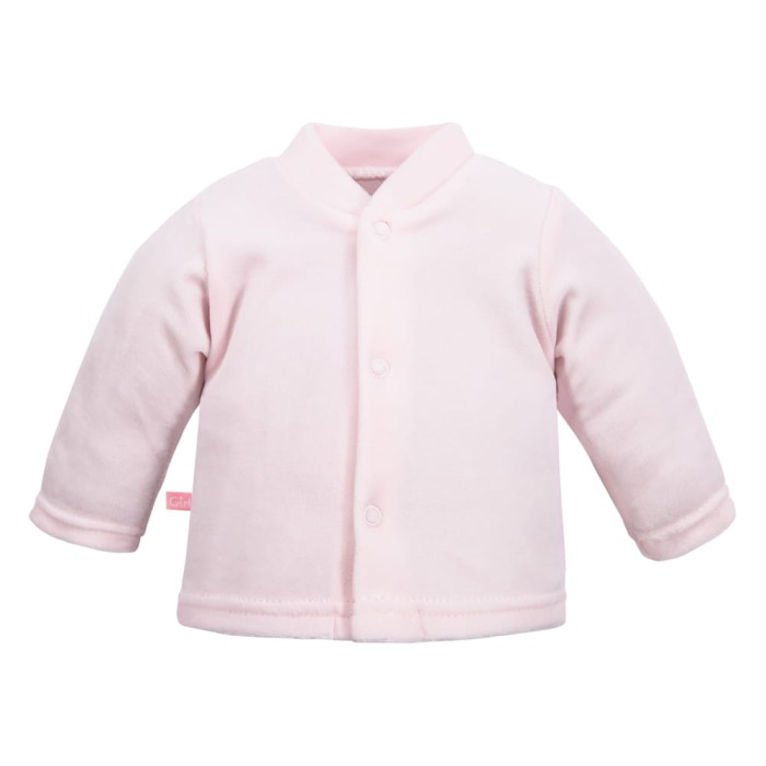 Pink baby set with bunny embroidery