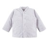 Grey velour baby set with zebra embroidery