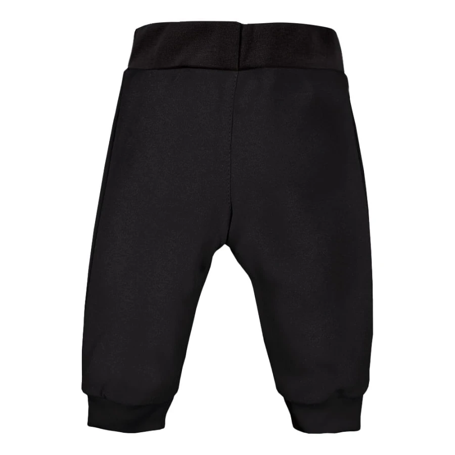 Black children's trousers with buttons
