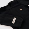 Black Ribbed Baby Bodysuit