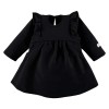 Black Dress with Ruffles