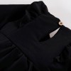 Black Dress with Ruffles