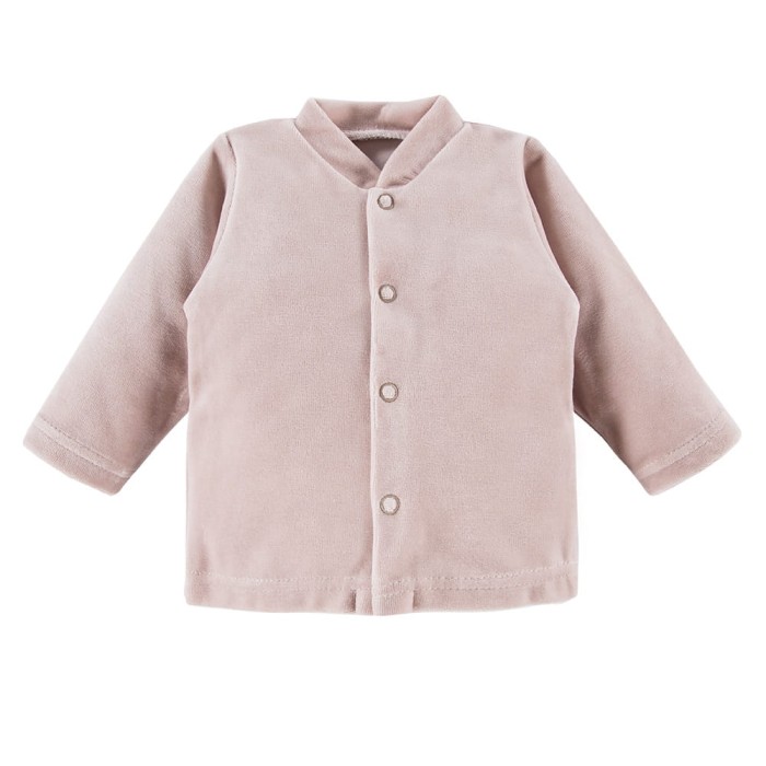Beige baby set with tiger embroidery