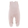 Beige baby set with tiger embroidery